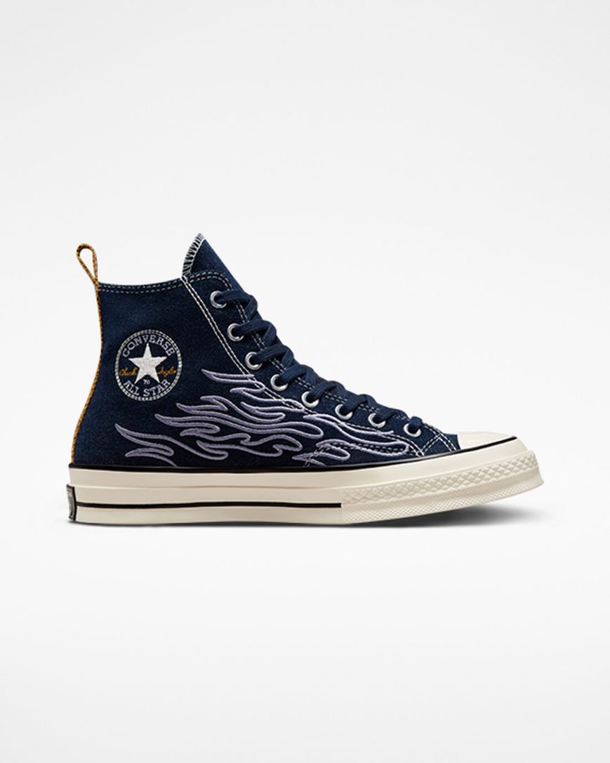 Pánské Boty Vysoké Converse Chuck 70 Workwear Denim Indigo | CZ CPGU59